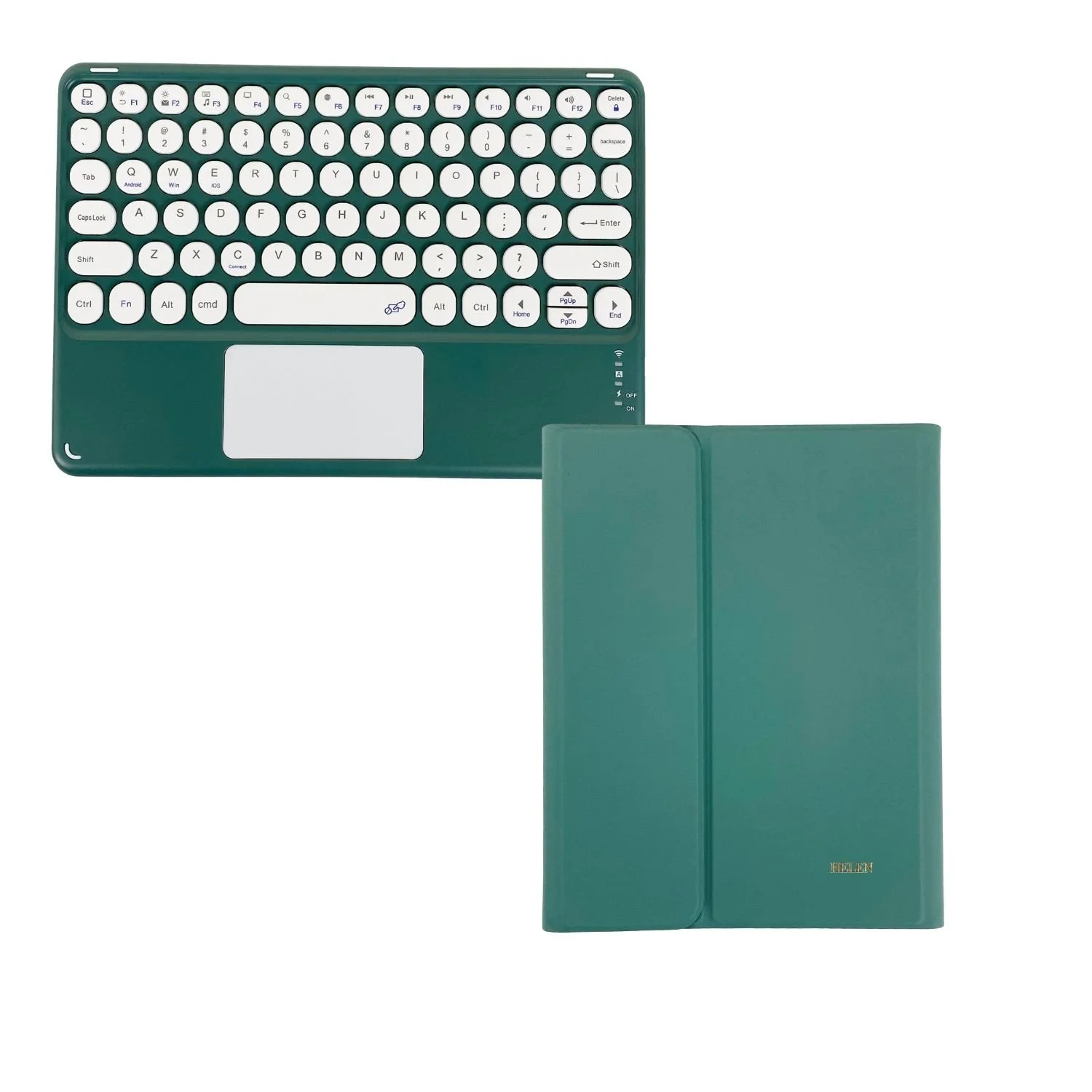 iPad本体 BerryGood iPad Series - Keyboard Case - Small Font - Green — Valerie